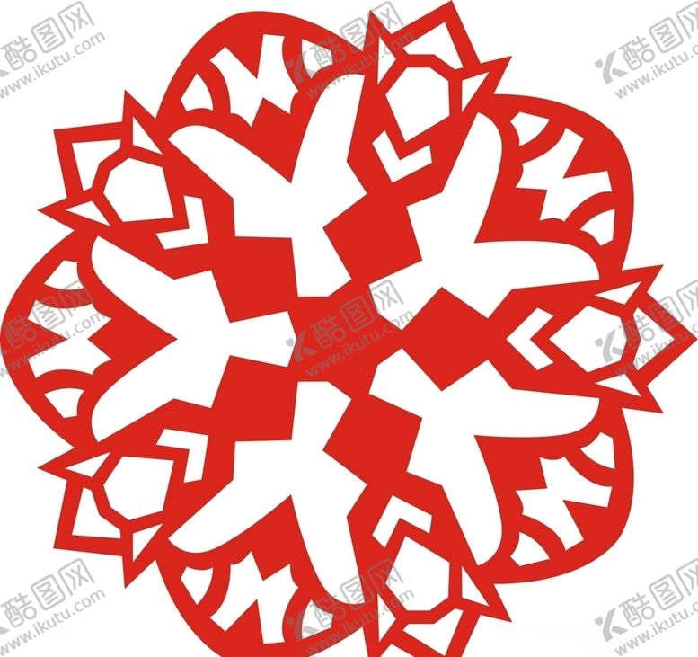 编号：18500709090118568337【酷图网】源文件下载-六角剪花窗花纸图案背景元素