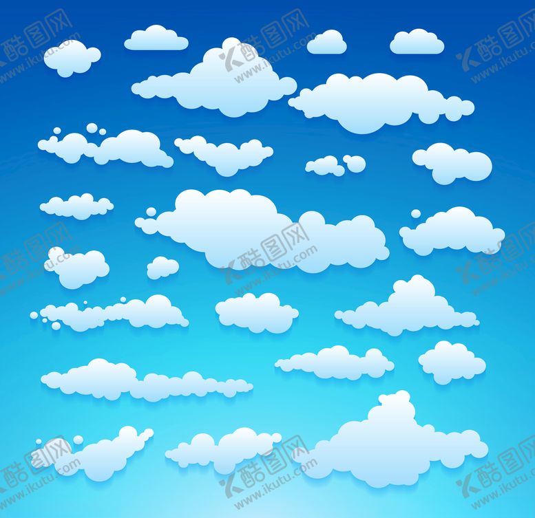编号：64894010021720069155【酷图网】源文件下载-卡通白云