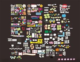 照片造型矢量图集合