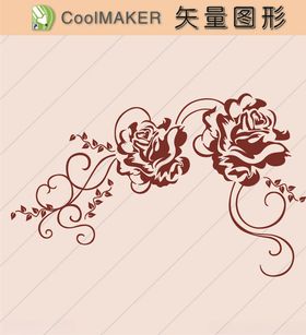 花草剪纸花草壁纸简洁手绘