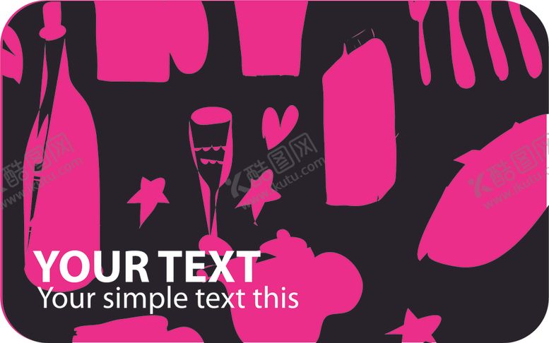 编号：77191710101056553173【酷图网】源文件下载-花纹卡片素材