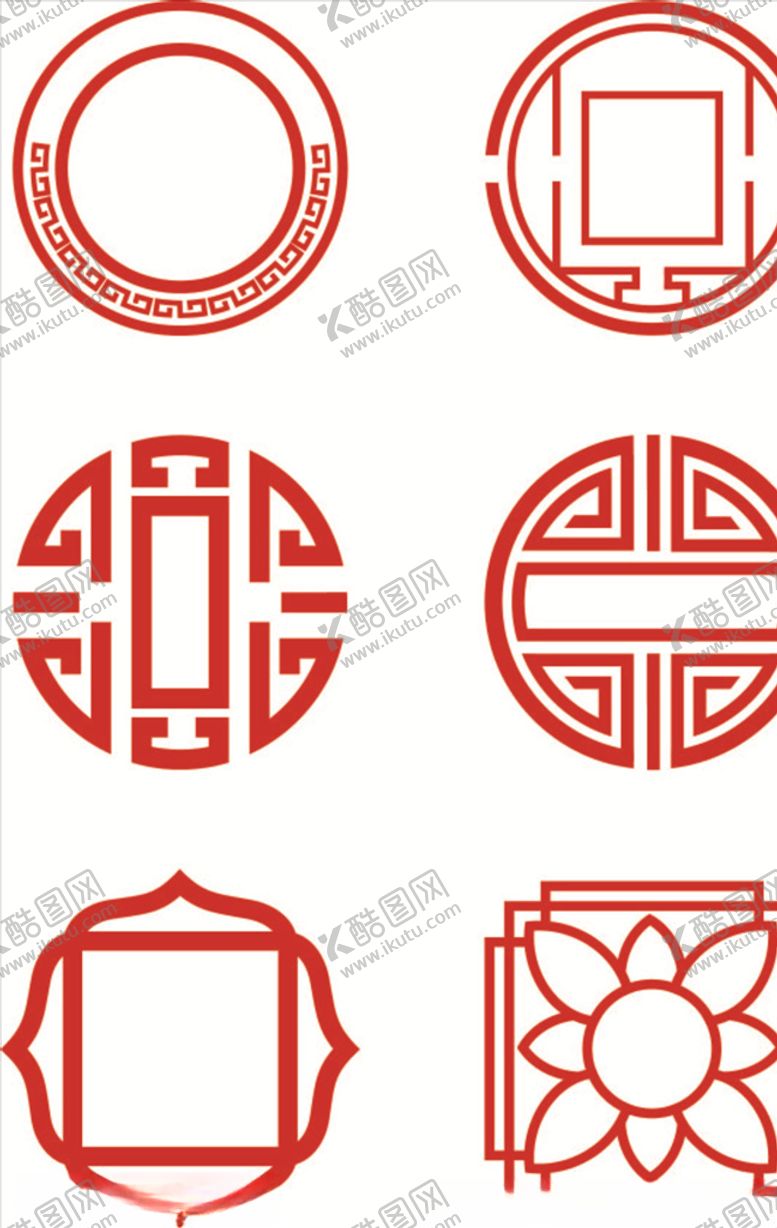 编号：67072105010514332944【酷图网】源文件下载-中国风花纹边框