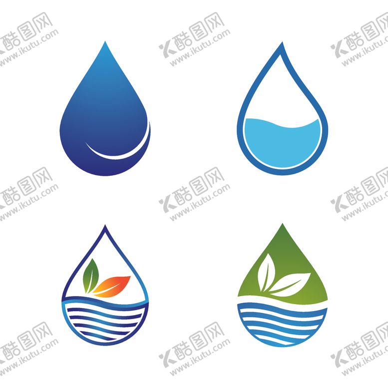 编号：61067503141108414861【酷图网】源文件下载-水滴图标