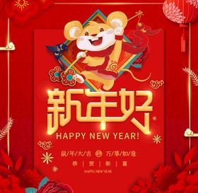 编号：83475010151838014334【酷图网】源文件下载-新年好