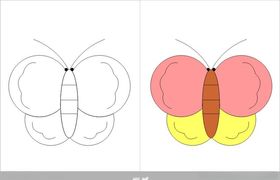 蝴蝶简笔画