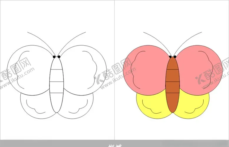 编号：53126006252311371973【酷图网】源文件下载-蝴蝶简笔画
