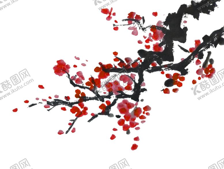 编号：81354106250156158357【酷图网】源文件下载-中国风水墨梅