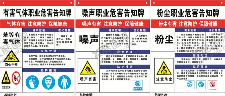 编号：49871409232008501594【酷图网】源文件下载-职业危害告知牌