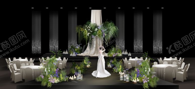 编号：21976412222226433723【酷图网】源文件下载-优雅绿植韩系婚礼