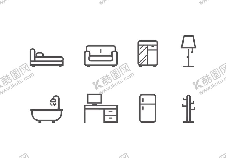 编号：98655710300529076473【酷图网】源文件下载-线条图标