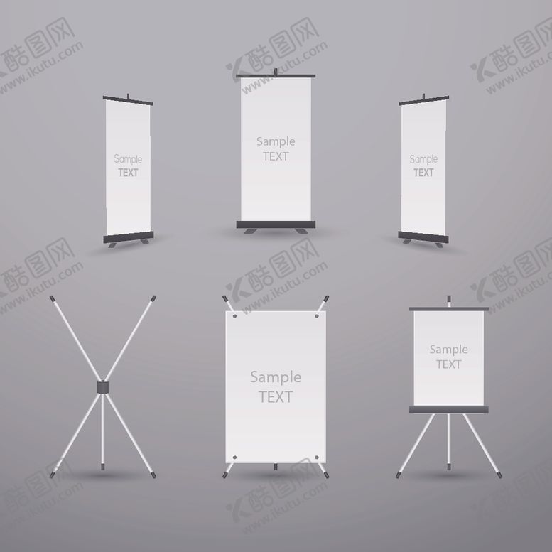 编号：65196610010020152372【酷图网】源文件下载-X展架模板易拉宝