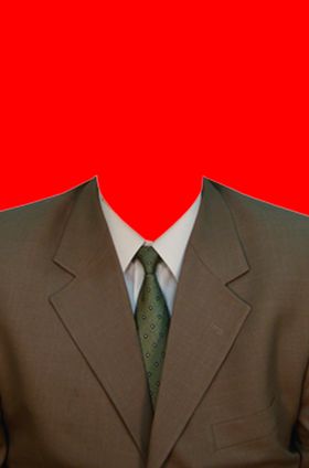 男士西装证件照