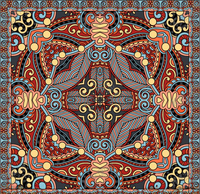 编号：78981911010504595917【酷图网】源文件下载-丝巾图案