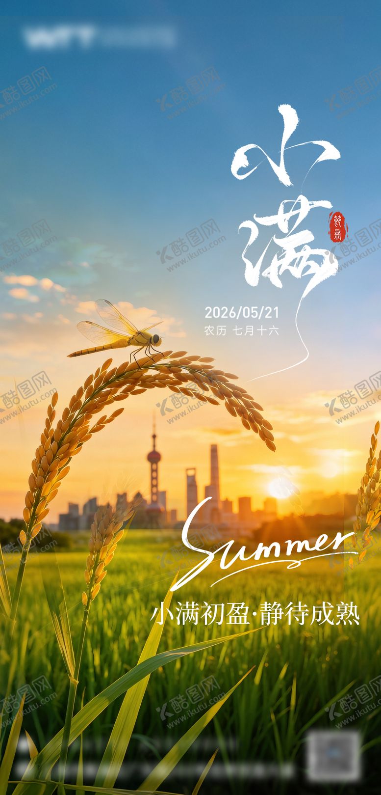 编号：43377905230029083113【酷图网】源文件下载-小满节气海报