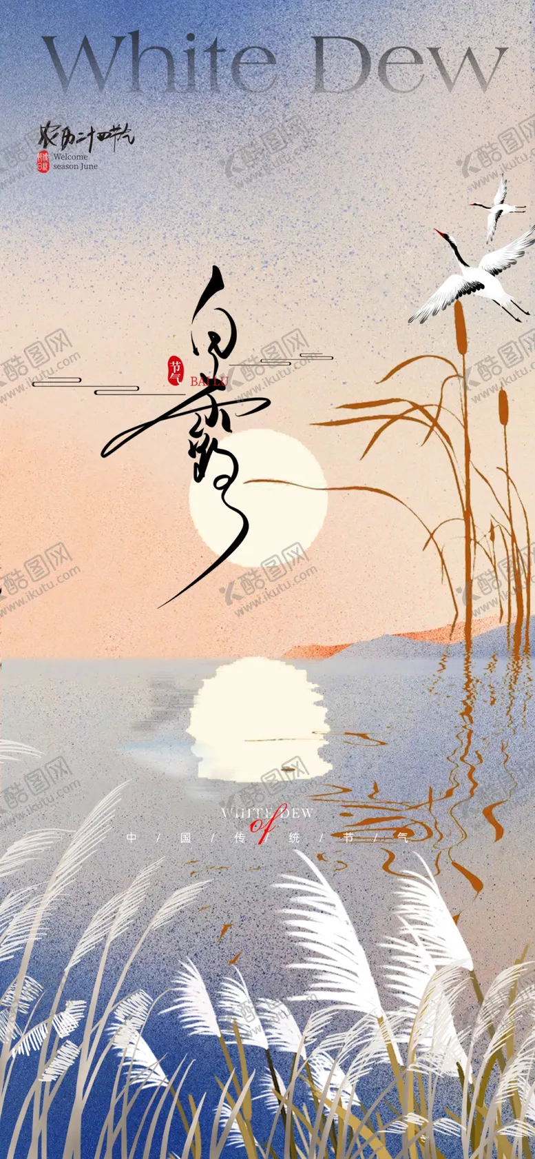 编号：68190202190719578712【酷图网】源文件下载-白露节气海报