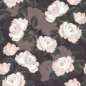 无缝印花箱包女士服饰植物卉布料