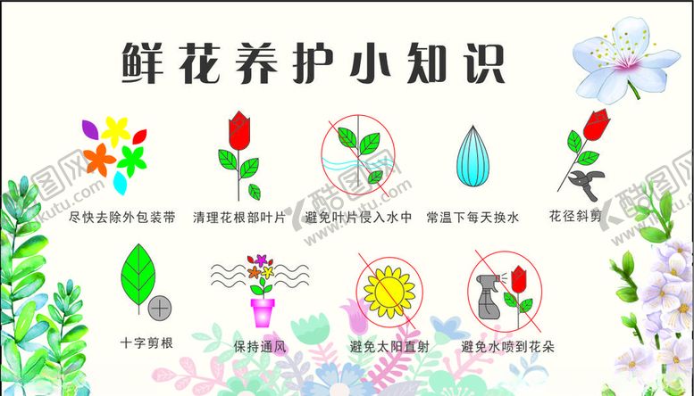 编号：90998007070031391822【酷图网】源文件下载-鲜花养护小知识