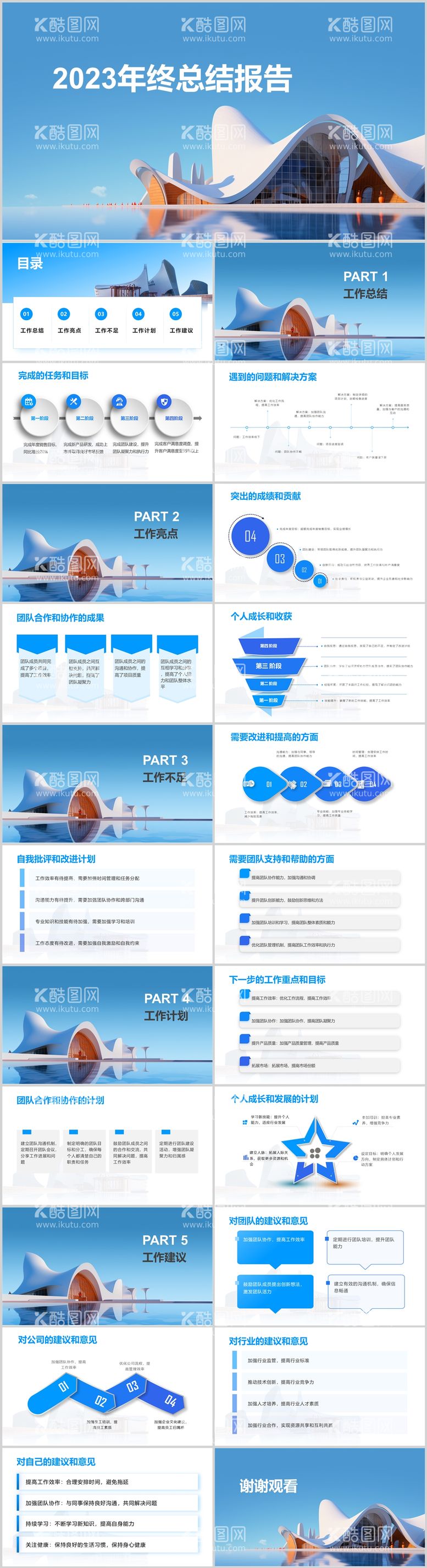 编号：55656011260614126157【酷图网】源文件下载-2023年终总结报告PPT