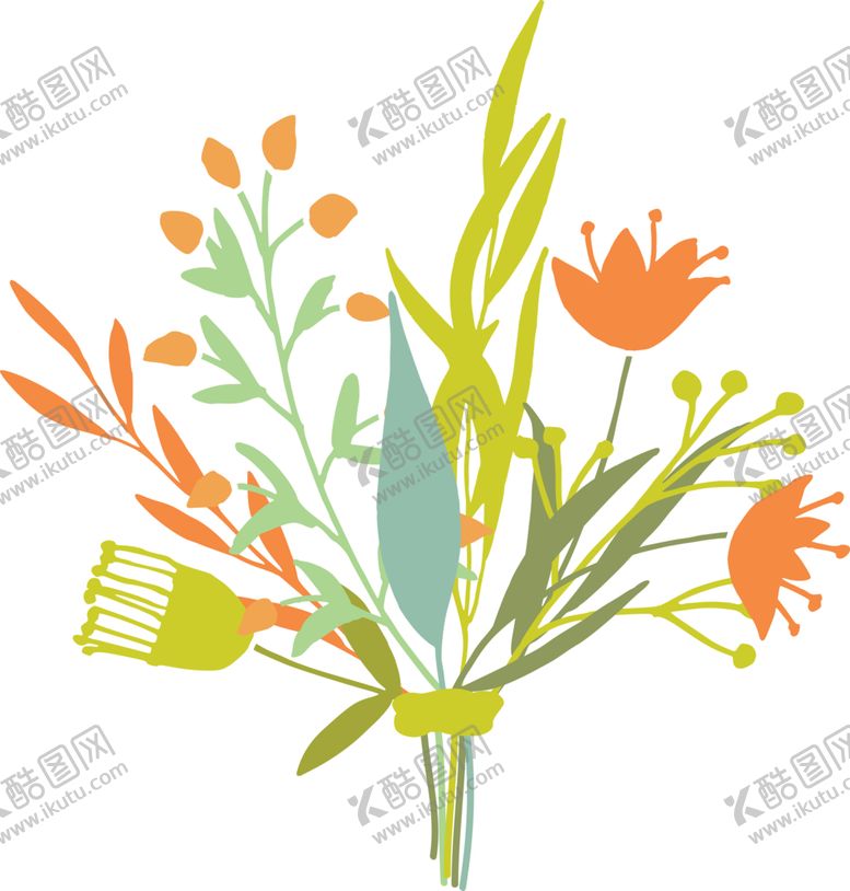 编号：82355609171231025699【酷图网】源文件下载-花草插画