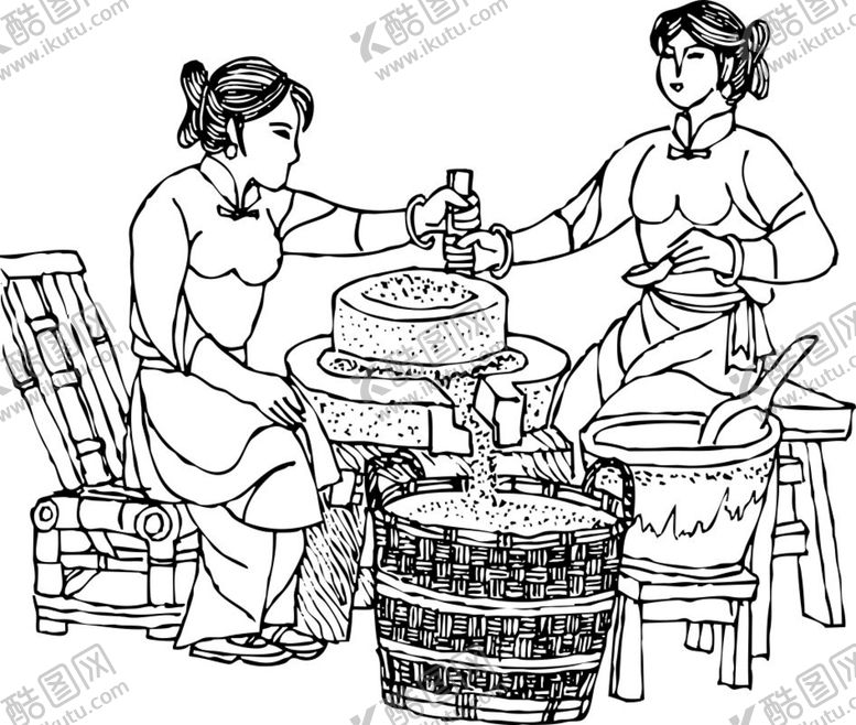 编号：61188702060014431834【酷图网】源文件下载-手工作坊人物 
