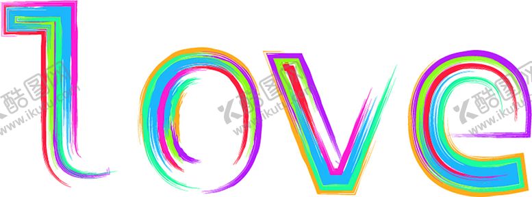 编号：86766101170629308834【酷图网】源文件下载-七彩love
