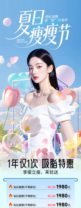 医美瘦瘦节海报
