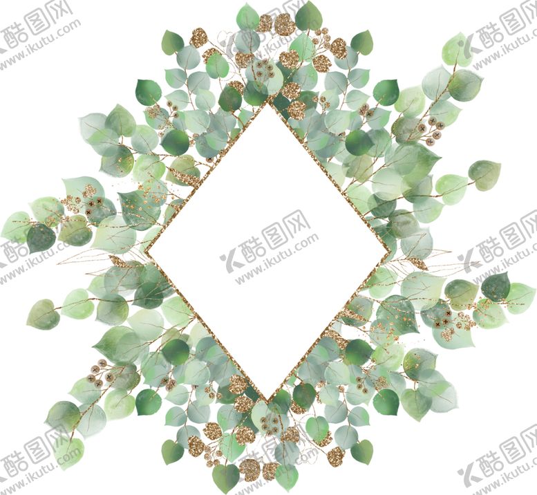 编号：36773910021709287854【酷图网】源文件下载-北欧小清新水彩植物图案