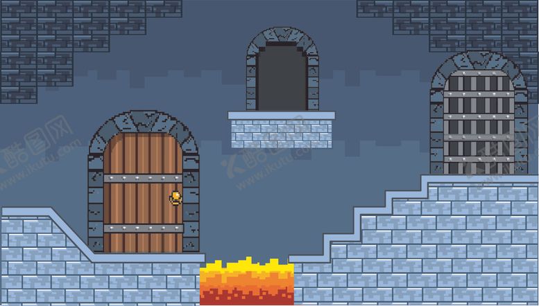 编号：28384110012247407149【酷图网】源文件下载-复古像素风游戏场景插画