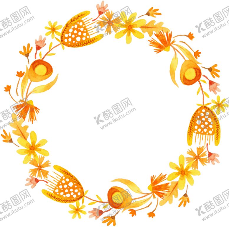 编号：36958106161109488212【酷图网】源文件下载-水彩植物