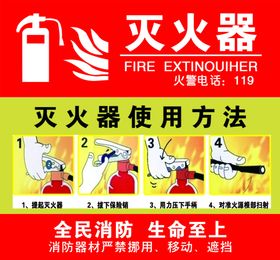 灭火器使用方法