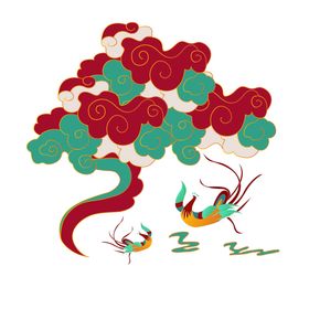 祥云纹理高档底纹传统纹