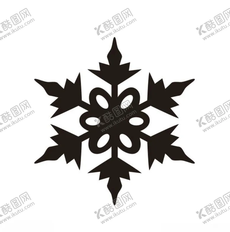 编号：93622407040219485383【酷图网】源文件下载-矢量雪花