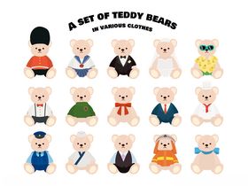 各种人物小熊