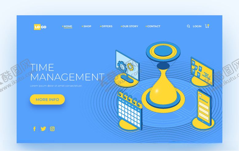 编号：99614103150953134022【酷图网】源文件下载-时间管理登录页