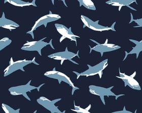 海洋鲨鱼图案背景设计