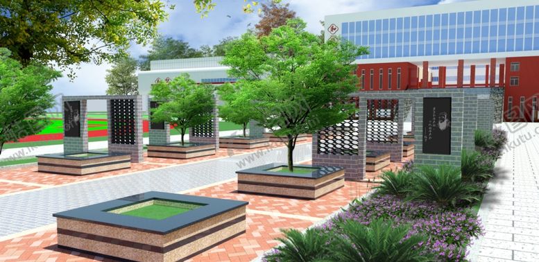 编号：77737409120746004437【酷图网】源文件下载-校园广场