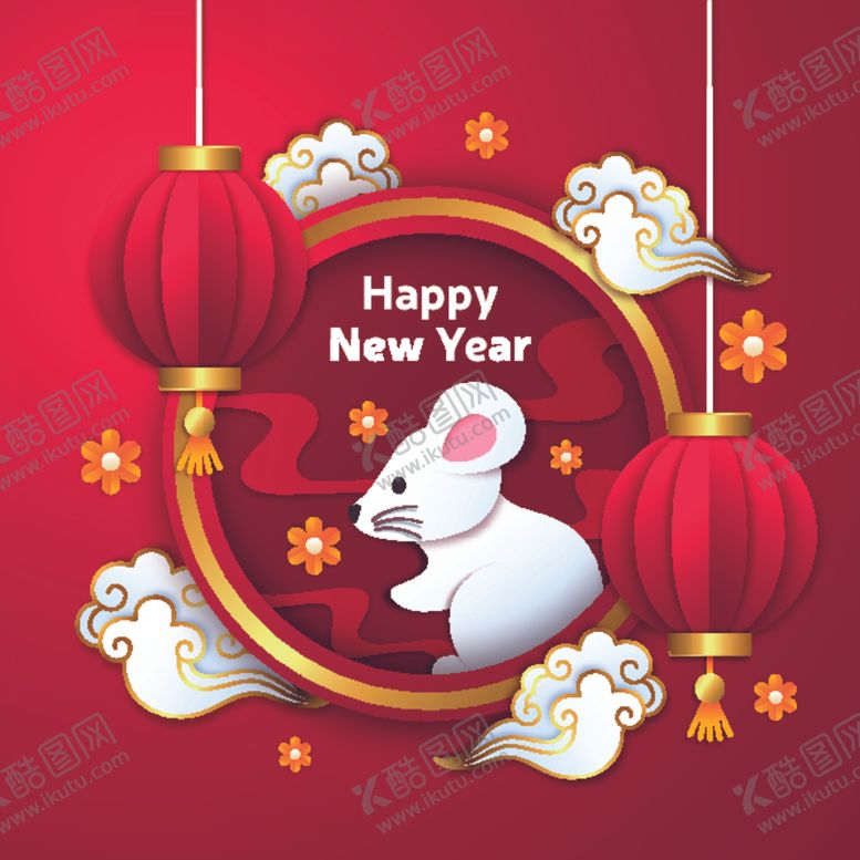 编号：36583609201847157740【酷图网】源文件下载-鼠年春节