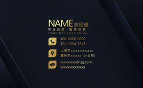 名片模版高档设计板个人图