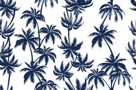 手绘花小碎数码印乱