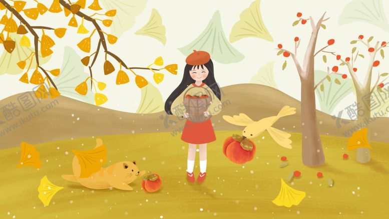 编号：73151809272102266280【酷图网】源文件下载-秋季节气创意插画