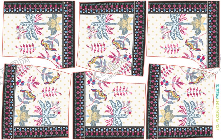 编号：45858804030959375323【酷图网】源文件下载-多彩花卉图案方形丝巾