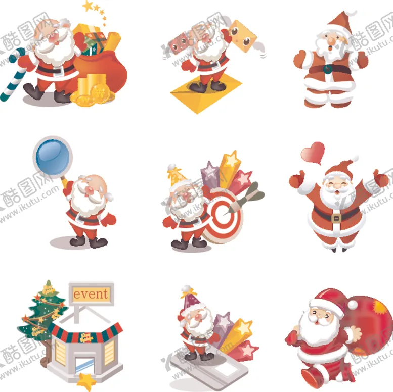 编号：54749204062000153548【酷图网】源文件下载-圣诞主题可爱装饰摆件