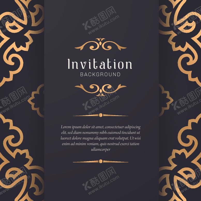 编号：92192410020120267495【酷图网】源文件下载-金色连续花纹