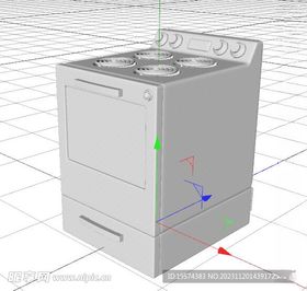 C4D模型炉子