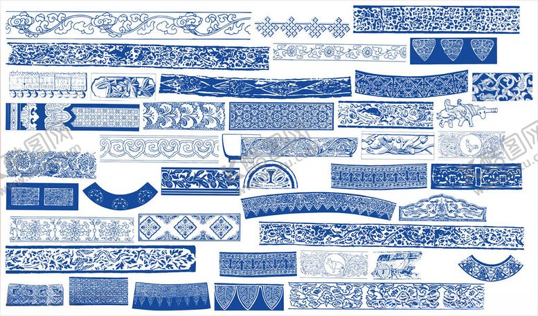 编号：25305311021357231664【酷图网】源文件下载-花纹花边传统图案装饰雕花
