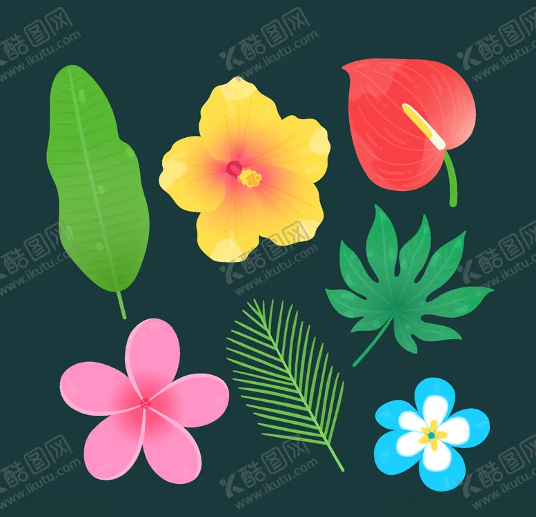 编号：53296706260223272038【酷图网】源文件下载-线条矢量手绘花草植物