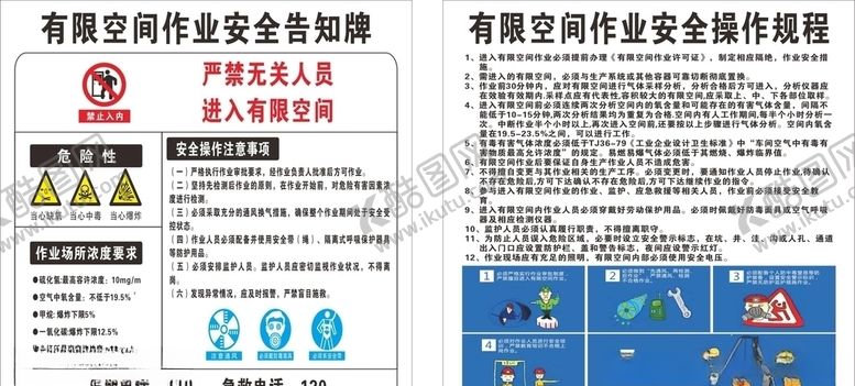 编号：70101606181306178835【酷图网】源文件下载-有限空间施工作业操作规程