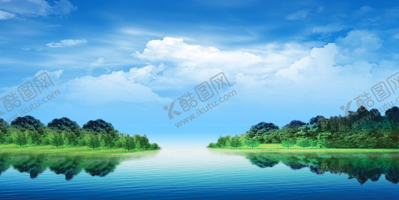 编号：67549210021302296354【酷图网】源文件下载-山水蓝天白云