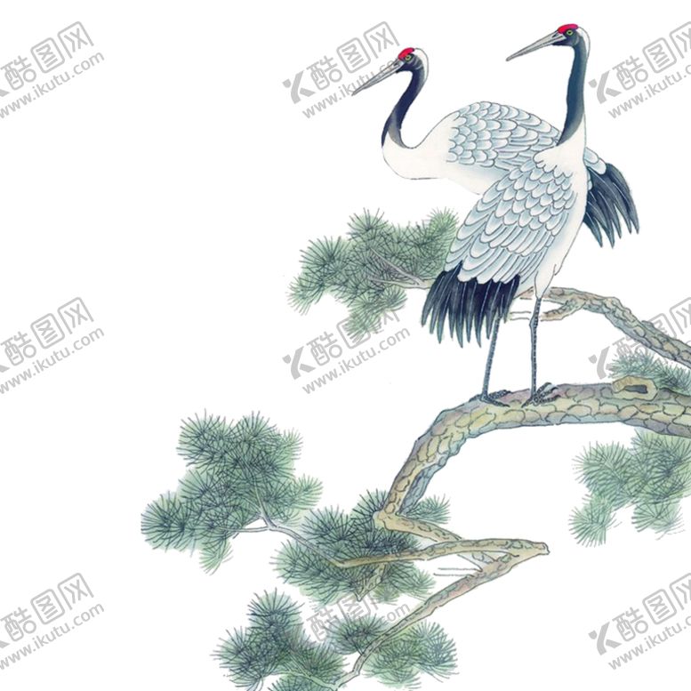 编号：36685805062218048239【酷图网】源文件下载-仙鹤
