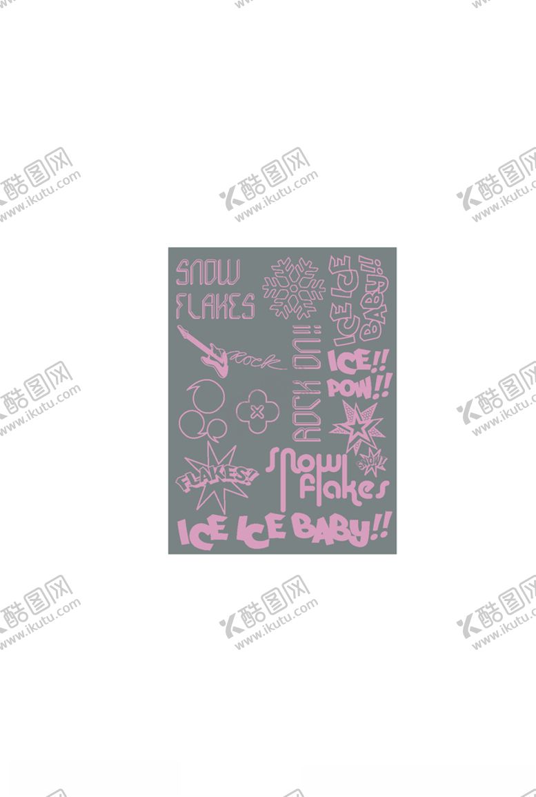 编号：34185109282332002739【酷图网】源文件下载-字母印花